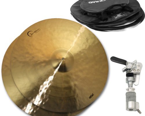 Dream Cymbals C-HH14 14″ Contact Series Hi-Hat Cymbal Pair with Free Drop Clutch and Cymbal Bag